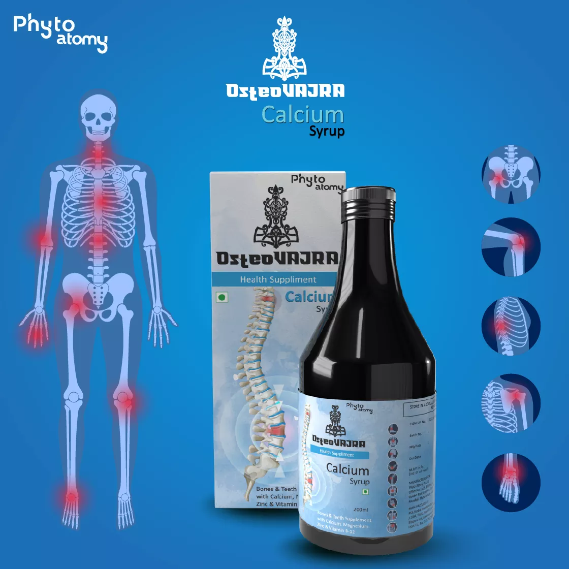 Osteo Vajra - Calcium Syrup 200ml (HS00656)